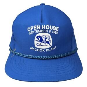 Open House September 8, 1990 Snapback Rope Hat Blue One Size Outdoor